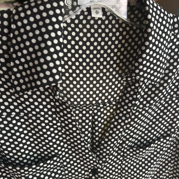 Classic Y2K Black and White Polka Dot Men's Shirt XS - Picture 12 of 16